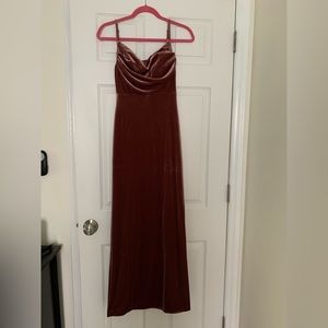REVELRY SKYE VELVET DRESS